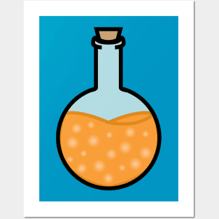 DIY Orange Potions/Poisons for Tabletop Board Games (Style 3) Posters and Art